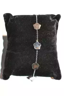 Bracelet Fleur Argent